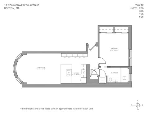 One Bedroom Floorplan